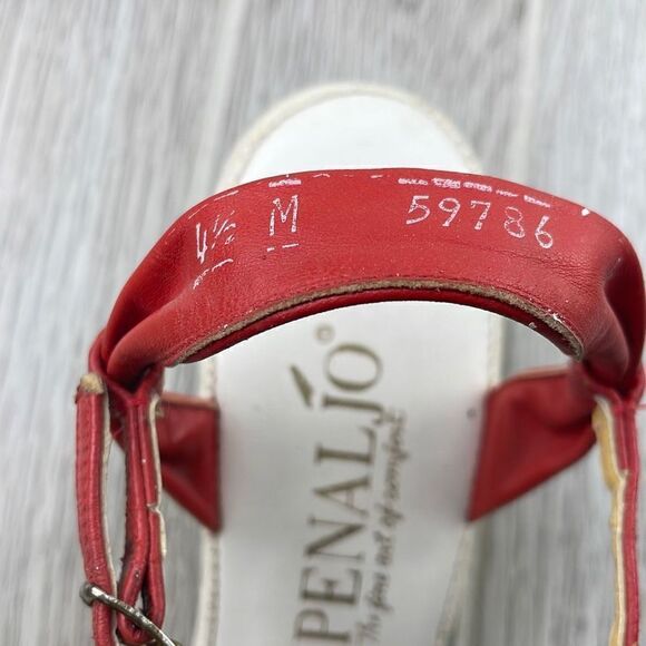 Penaljo Womens Strappy Multicolor Leather Open Toe Heels Size 4.5 - Picture 7 of 11